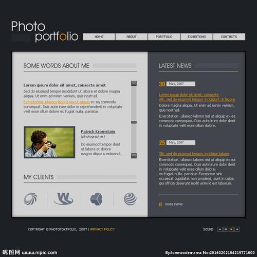 国外创意商业制作网页网站设计图片
